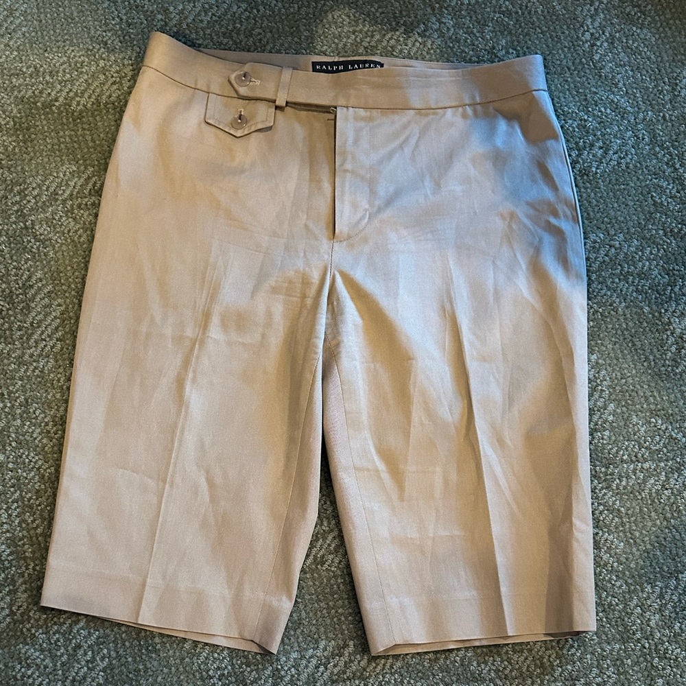 Ralph Lauren Cotton-Silk Blend Bermuda Shorts